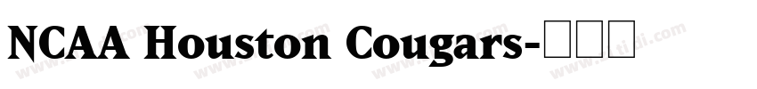 NCAA Houston Cougars字体转换